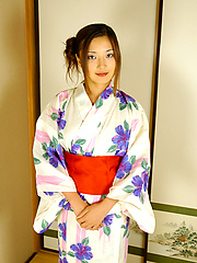 Japanese slut Kasumi gets fucked in her kimono