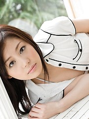Takami Hou lovely Asian teen is sexy and cute in lingerie