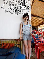 Airi Suzuki Asian walks on favorite streets exposing her curves