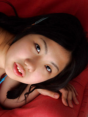 Miho Takai Asian is proud owner of big boobs she has in blue bra